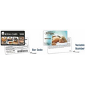 Custom Gift Card w/ Barcode or Variable Number (Full Bleed Front & Back)